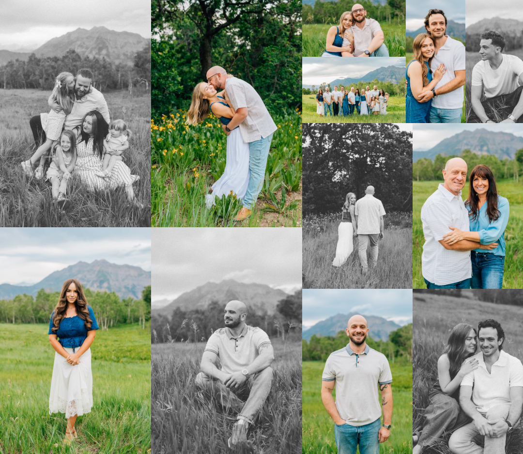 Extended Family Photographer - Provo Canyon Wild Flowers