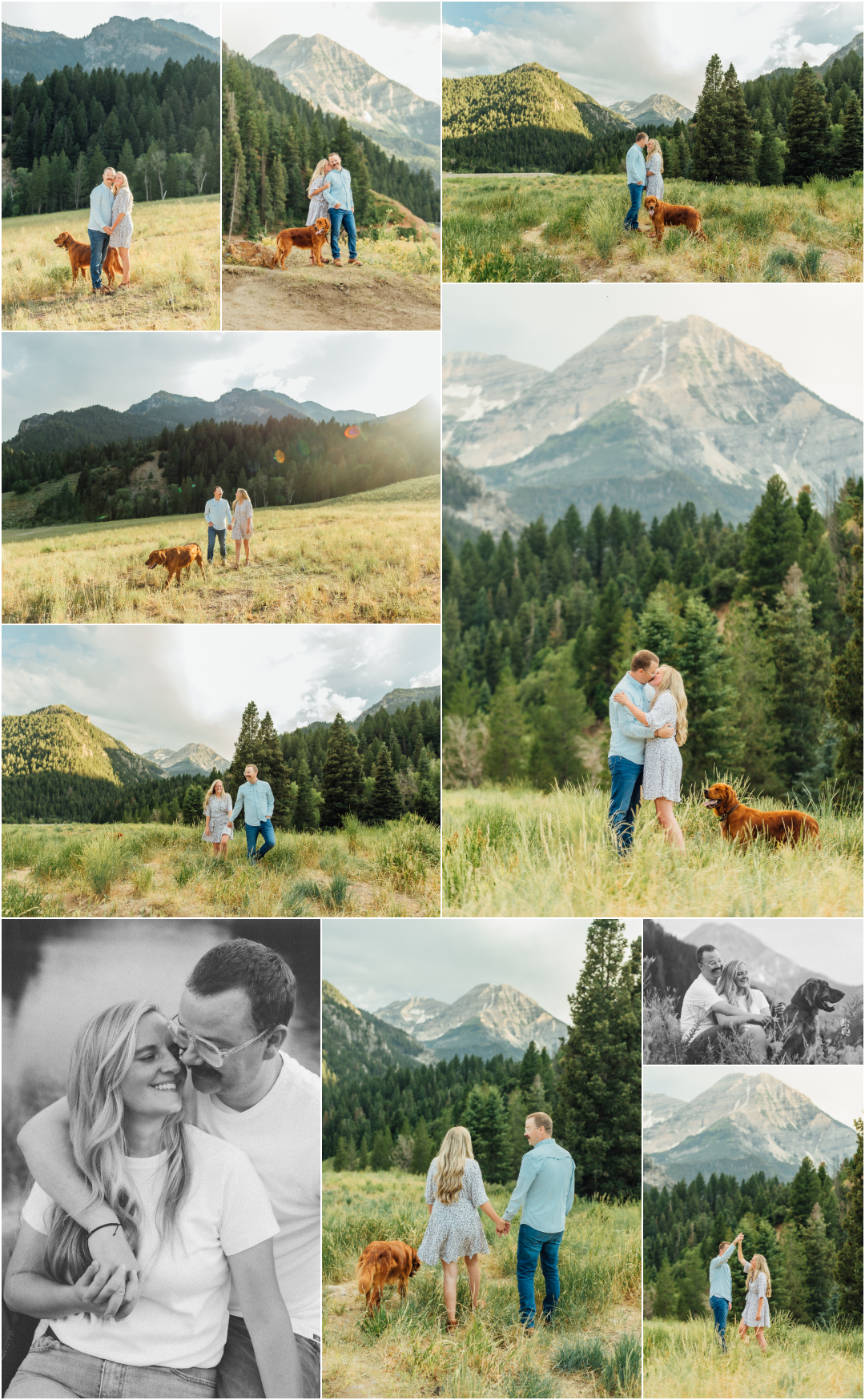 Couples Photoshoot with their dog - American Fork Photographer