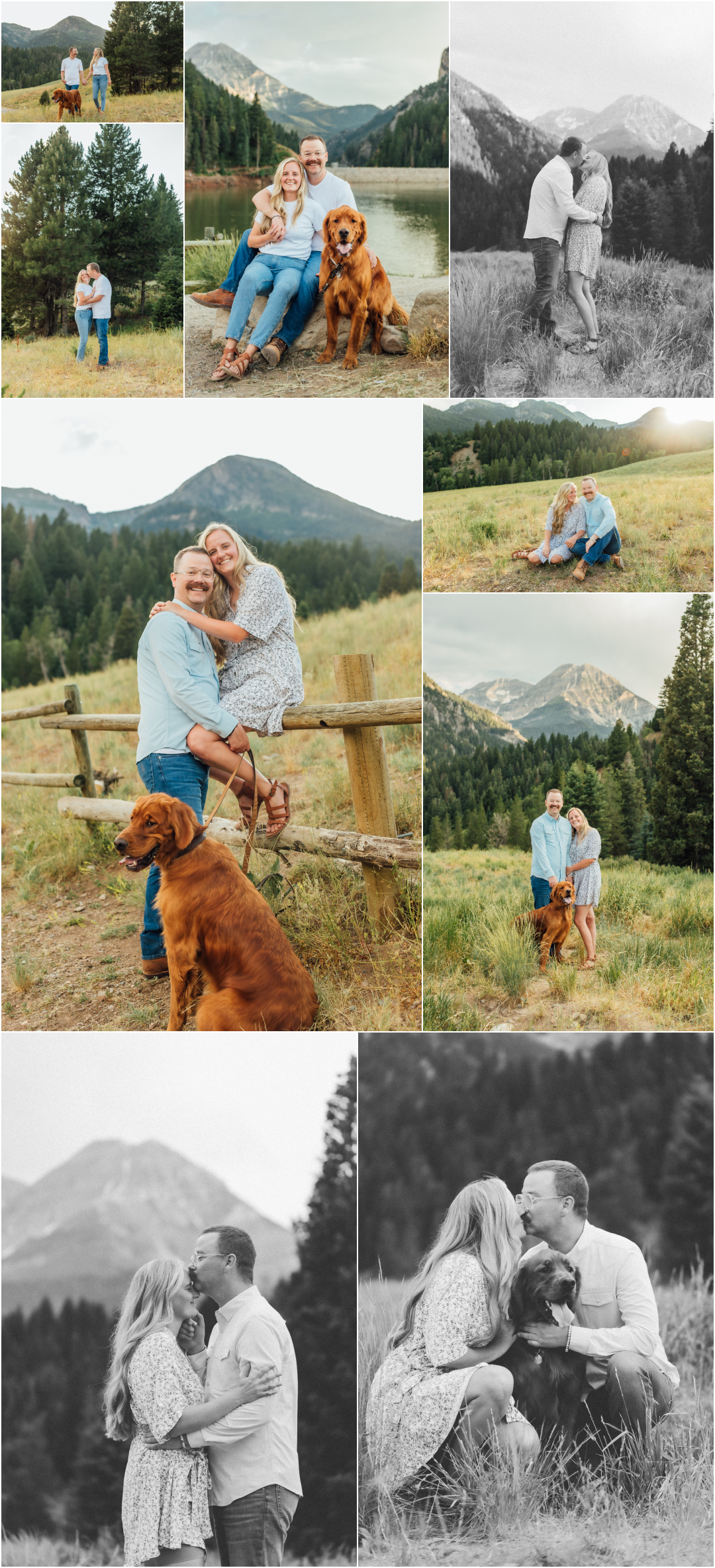 Couples Photoshoot with their dog - American Fork Photographer