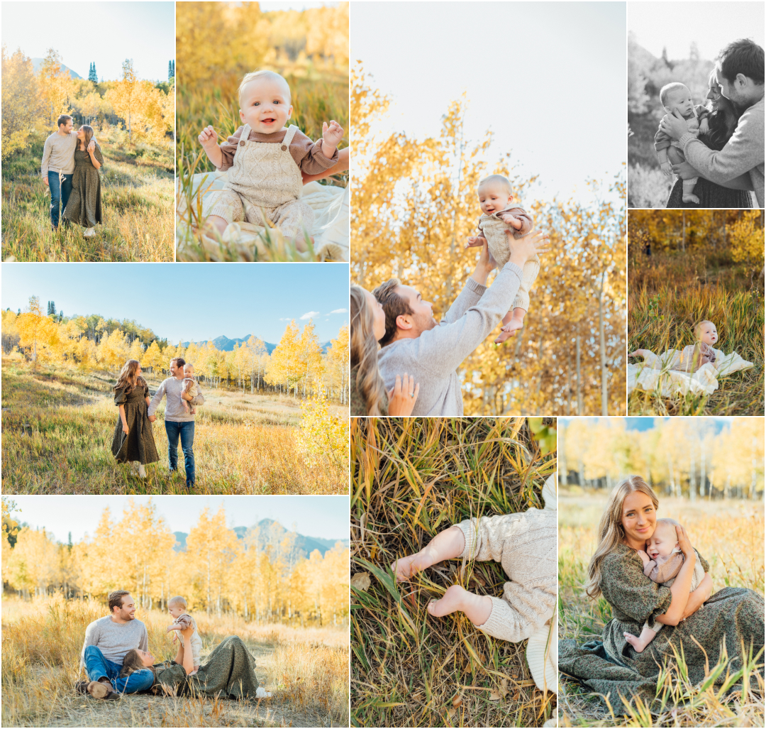 Family pictures with a baby - Utah County Best Family Photographer