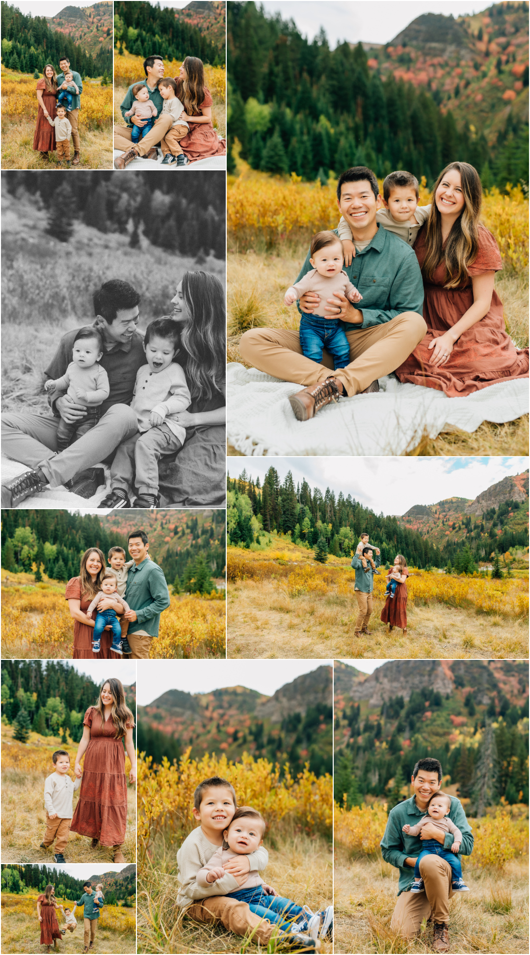 Big Cottonwood Canyon Fall Pictures - Salt Lake County Family Photographer