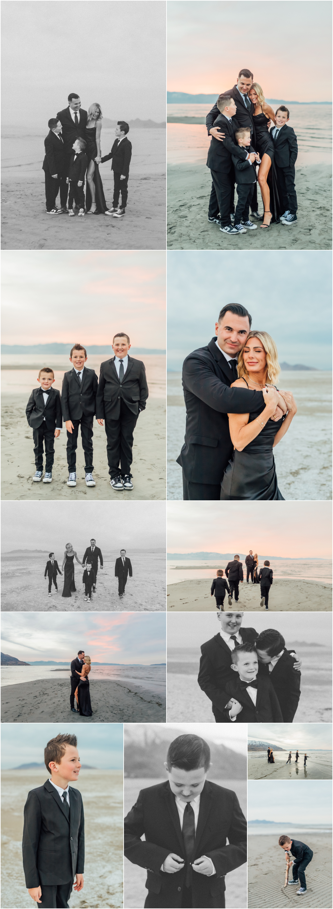 Elegant and Formal Family Pictures - Great Saltair SLC