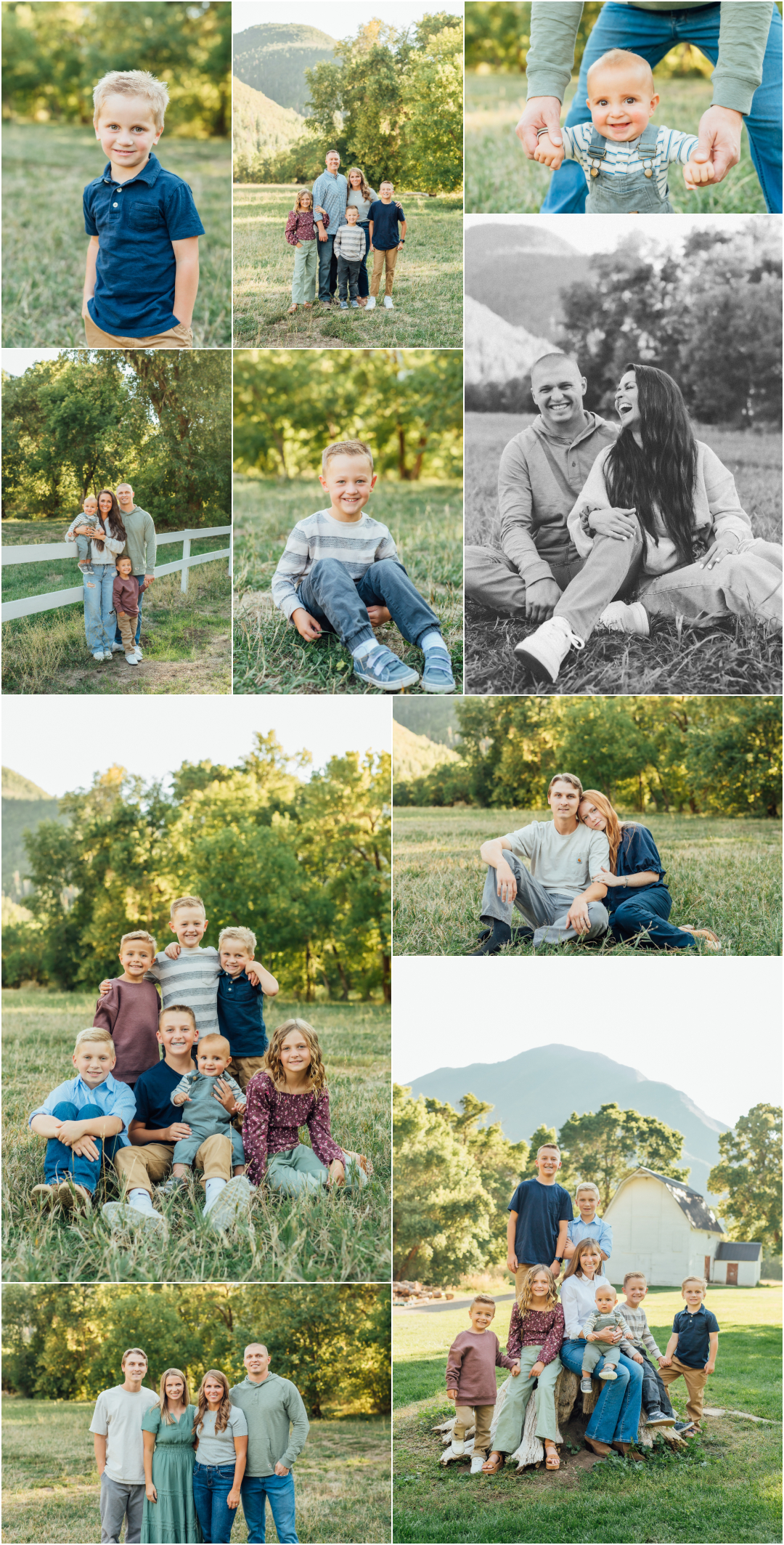 Extended Family Photographer - Springville Utah Photography