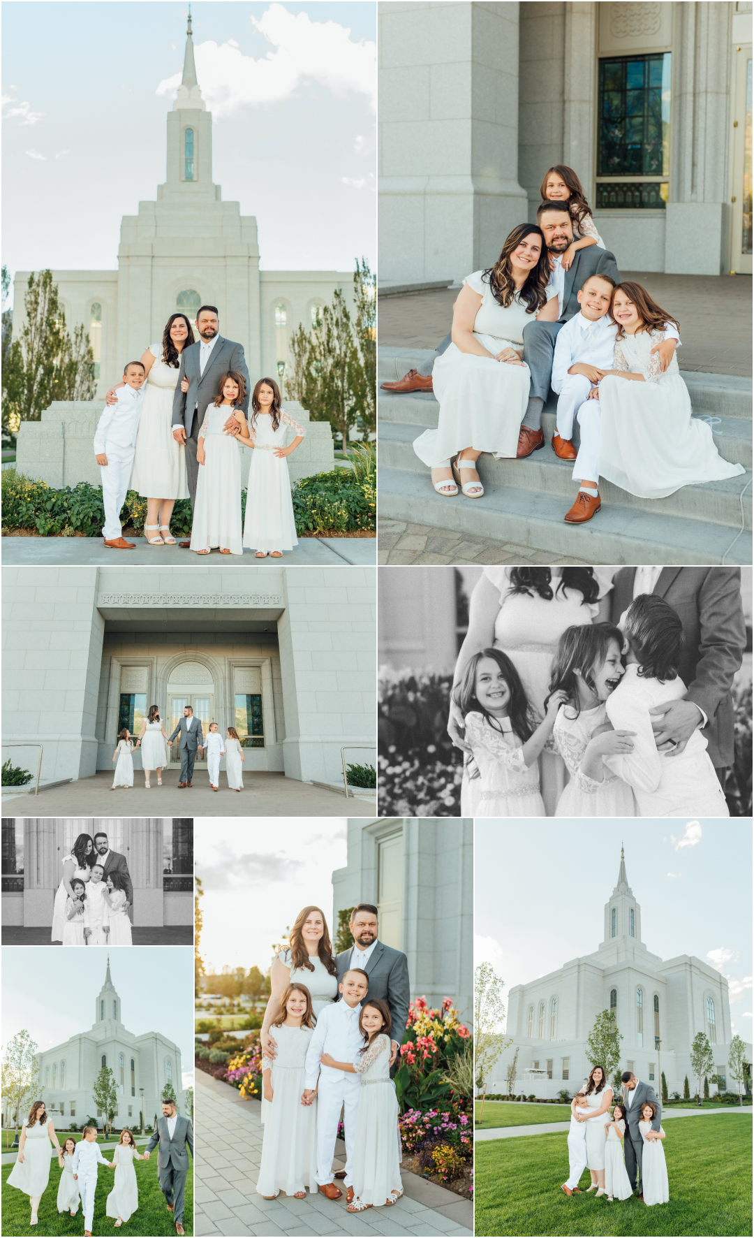 Orem LDS Temple Sealing - Utah Family Sealing Photography