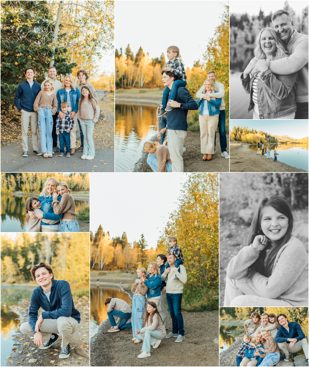 Utah Fall Family Pictures - Payson Nebo Loop Lake Photographers