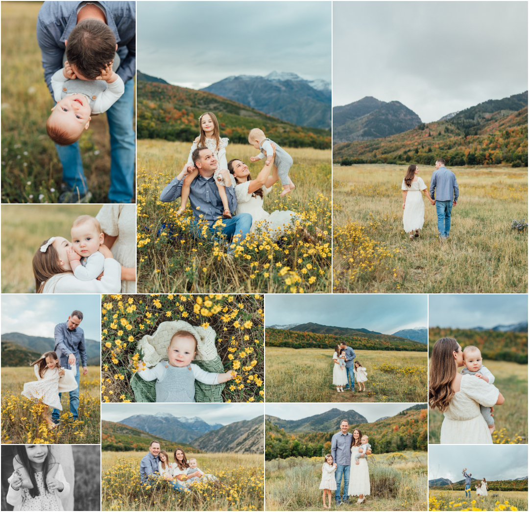 Wild Flowers and Fall color - Provo Utah Family Photographer