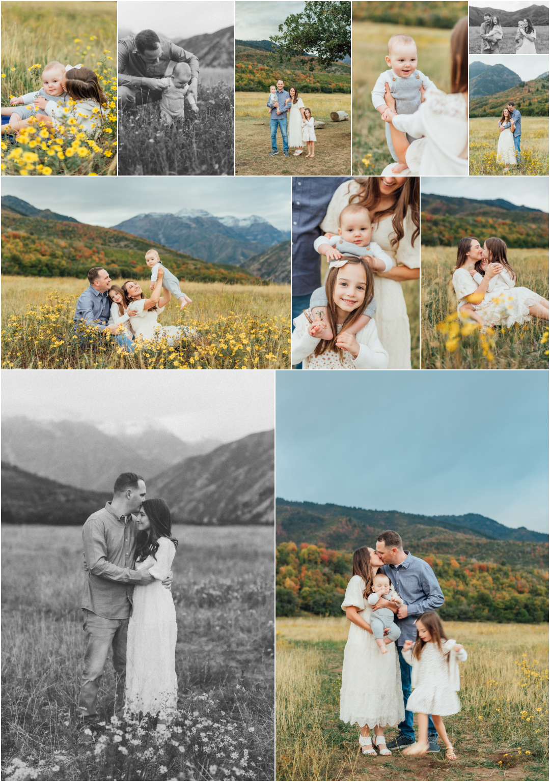 Wild Flowers and Fall color - Provo Utah Family Photographer