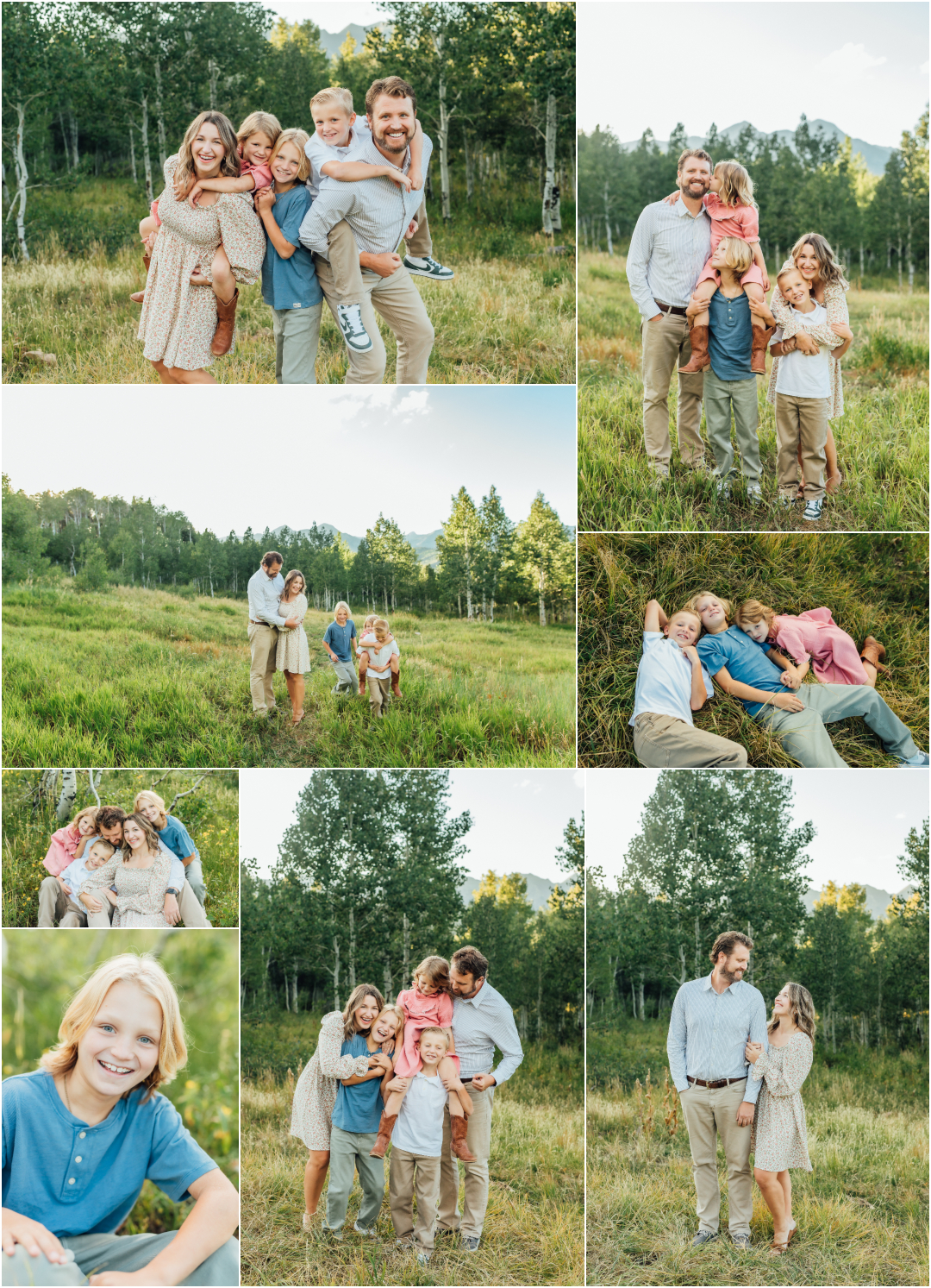 Mini session family photography - Alpine Loop Wild Flowers