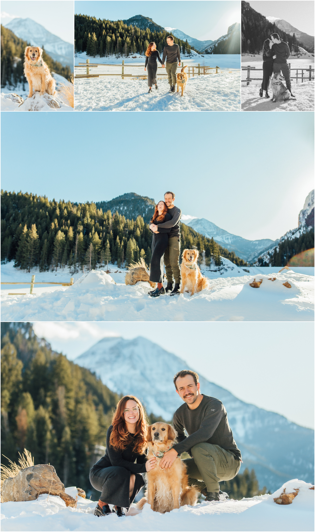 Tibble Fork Resevoir Photographer - Couples Photoshoot with their dog