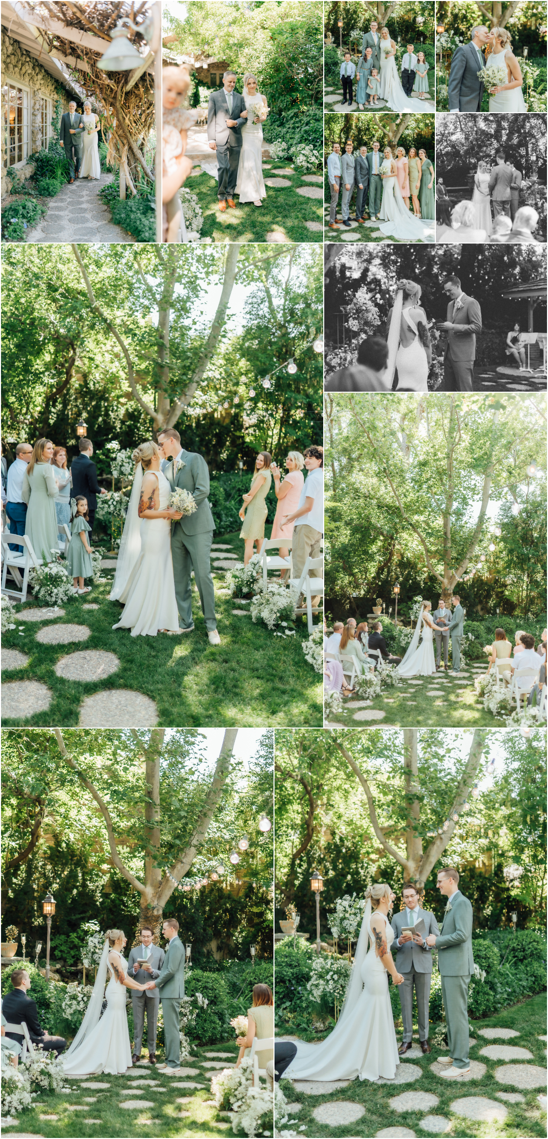 The Bungalow Wedding Reception Venue - Pleasant Grove Wedding Photographer - Outdoor Wedding Ceremony