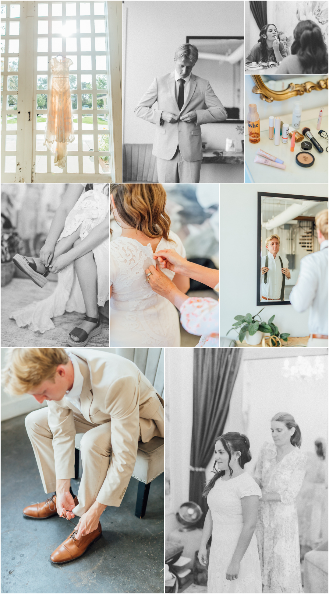 White Shanty Wedding Venue - Provo Utah Wedding Reception Photographer - Wedding Getting Ready photos